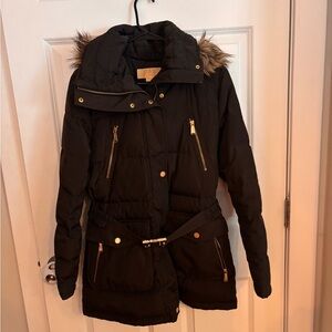 Michael Kors Fur-Trimmed Women's Puffer Jacket